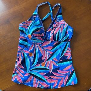 Elemar Colorful Women's Tankini Swim Top